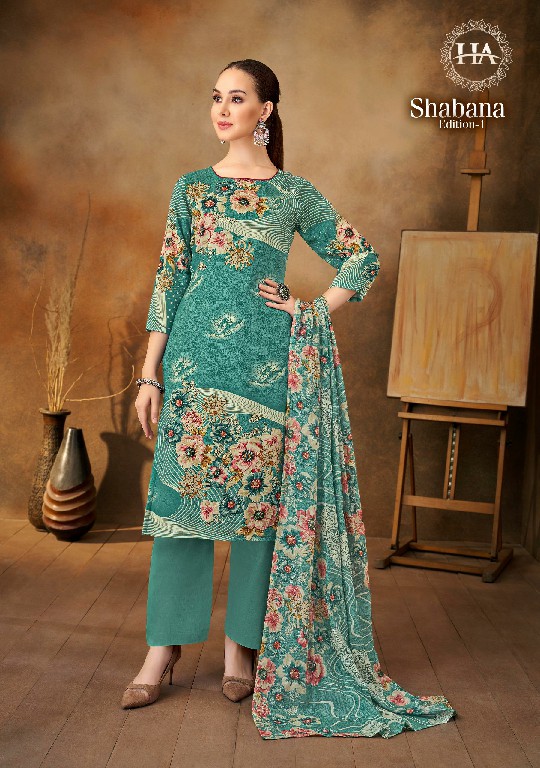Harshit Shabana Wholesale Pure Viscose Reyon With Work Dress Material