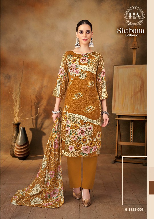 Harshit Shabana Wholesale Pure Viscose Reyon With Work Dress Material