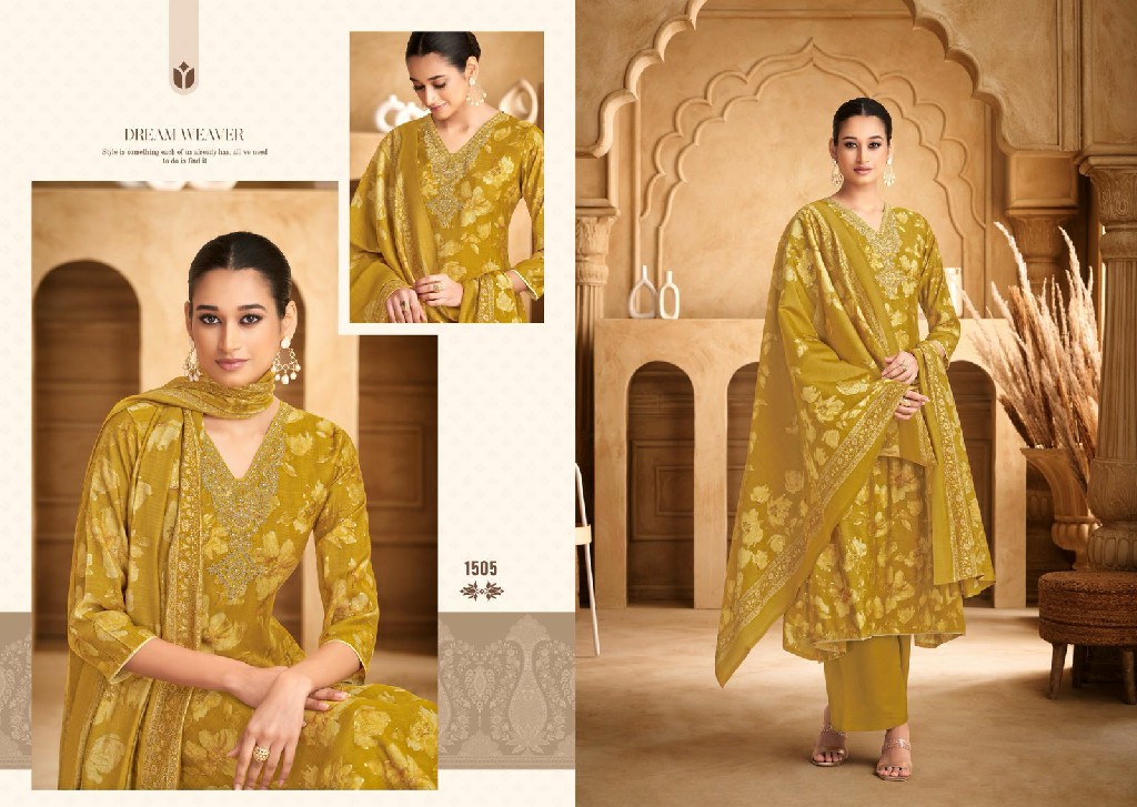 Salvi Selvina Silk Vol-15 Wholesale Modal Silk With Coading Work Dress Material