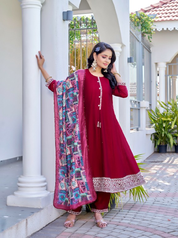Aanchi Venus Wholesale 3 Piece Set Flair Concept Readymade Suits