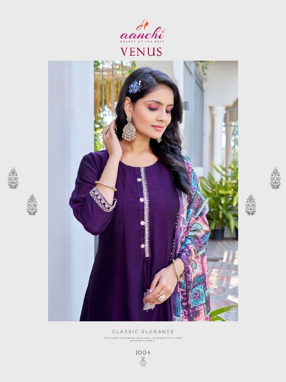 Aanchi Venus Wholesale 3 Piece Set Flair Concept Readymade Suits