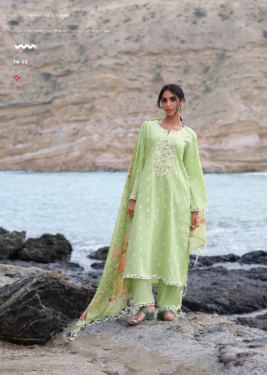 Varsha Tropical Bliss Wholesale Handloom Cotton With Embroidery Salwar Suits