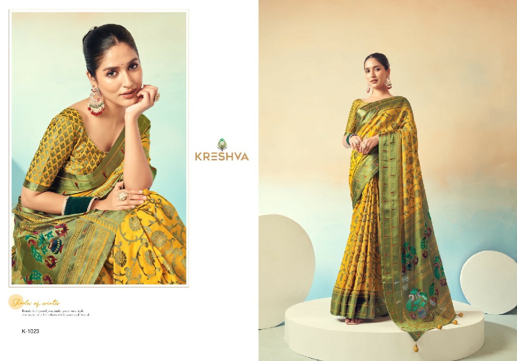 Kreshva Praniti Wholesale Georgette With Burnout With Soft Finish Party Wear Sarees