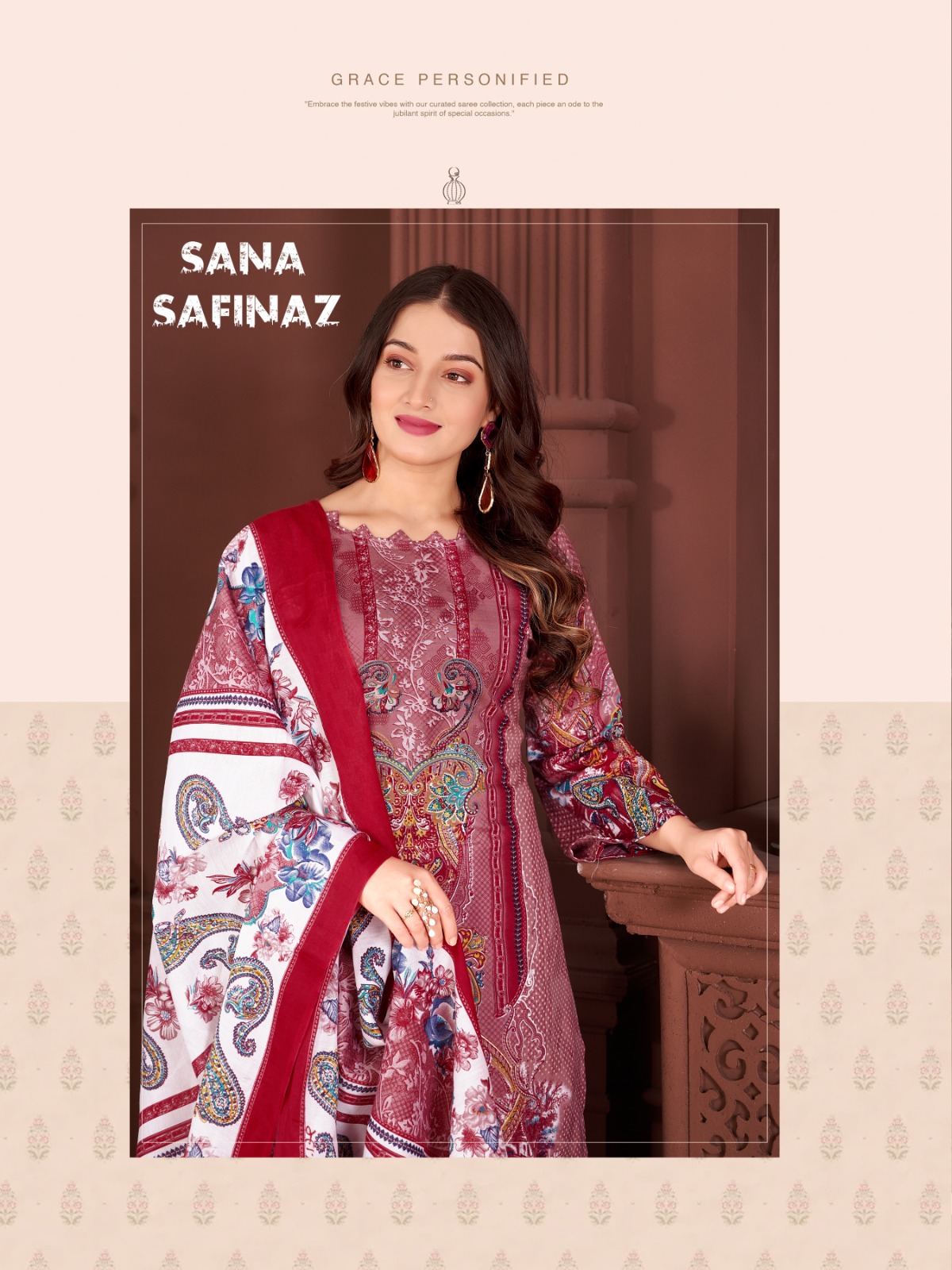 Ganesha Sana Safinaz Vol-2 Wholesale Pure Cotton Printed Dress Material