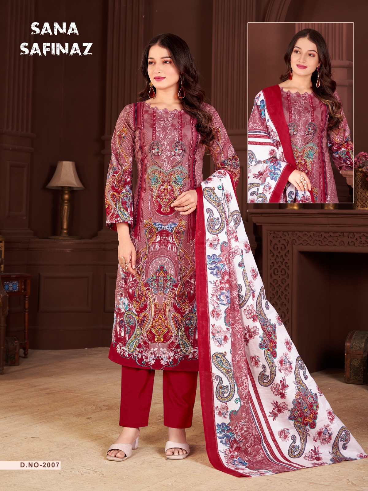 Ganesha Sana Safinaz Vol-2 Wholesale Pure Cotton Printed Dress Material