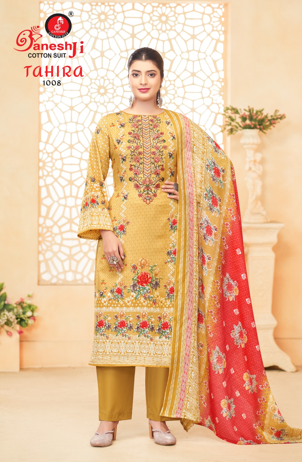 Ganeshji Tahira Vol-1 Wholesale Soft Cotton Printed Dress Material