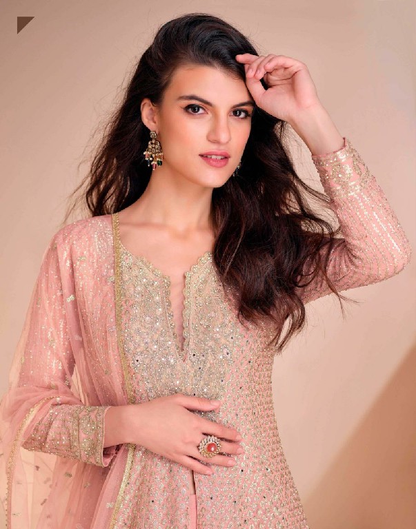 sayuri designer aayna nx georgette exclusive design full stitch plazzo dress