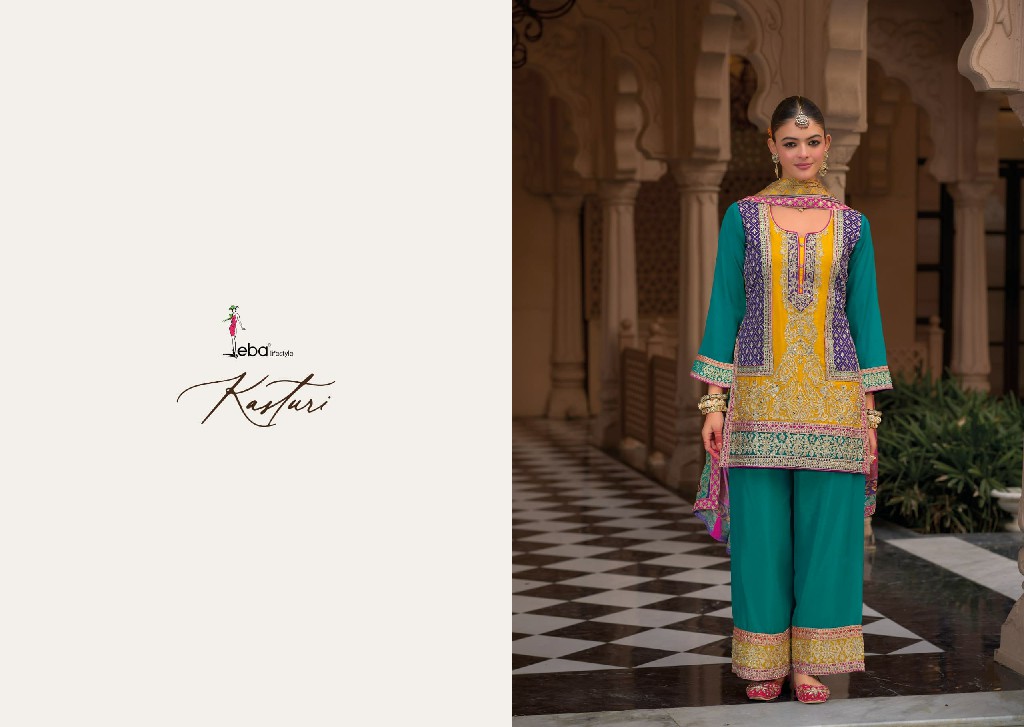 Eba Lifestyle Kasturi Wholesale Heavy Chinon Readymade Suits
