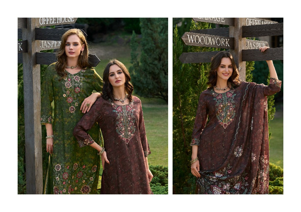 Poonam Glam Wholesale Muslin Digital Kurti With Pant And Dupatta