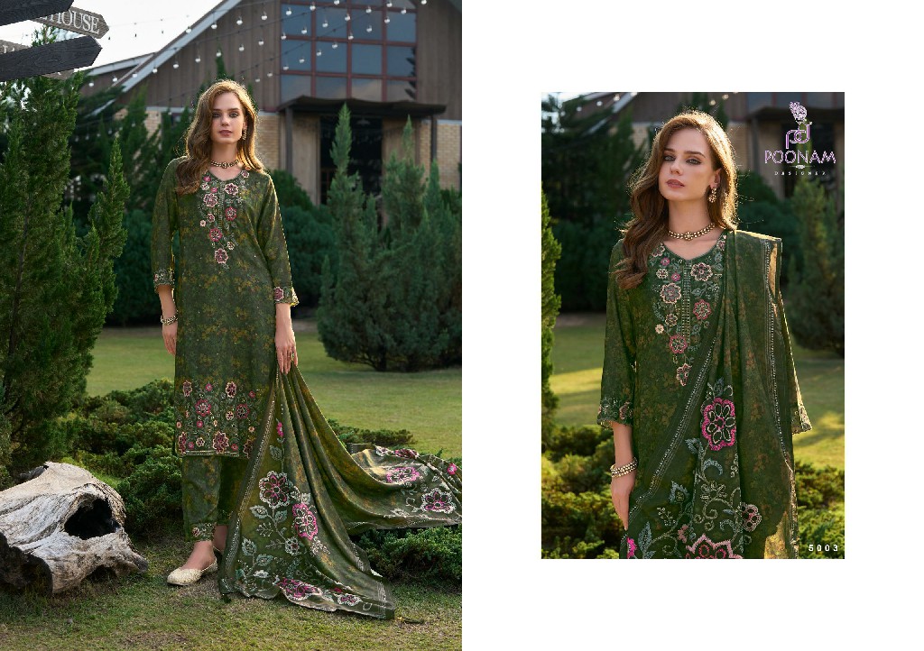 Poonam Glam Wholesale Muslin Digital Kurti With Pant And Dupatta