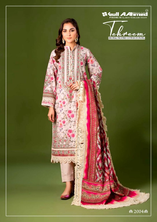 Gull Aahmed Tehreem Vol-2 Wholesale Pure Lawn Cotton Dress Material