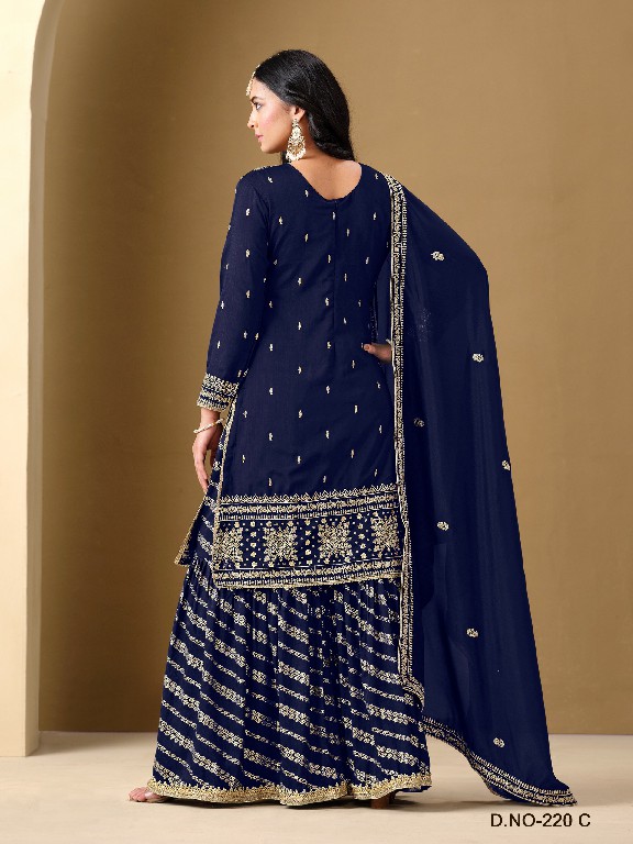 Twisha By Dani Creations Aanaya Vol-220 Wholesale Art Silk Free Size Stitched Suits