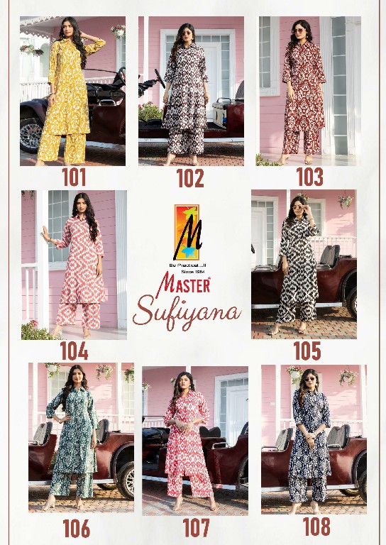 Master Sufiyana Wholesale Reyon Discharge Print Co-Ord Set