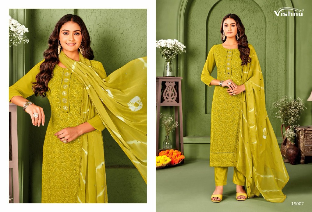 Vishnu Zulfat Vol-6 Wholesale Georgette Fabrics Dress Material