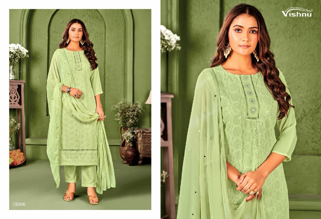 Vishnu Zulfat Vol-6 Wholesale Georgette Fabrics Dress Material
