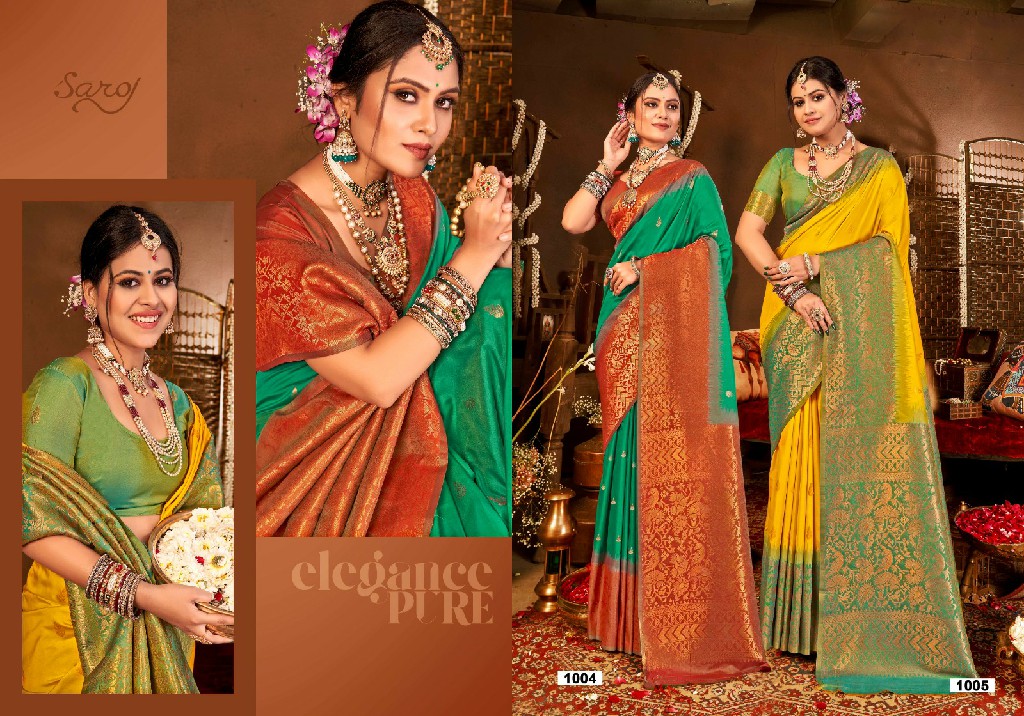 Saroj Sambhavi Silk Vol-1 Wholesale Soft Silk Rich Pallu Sarees