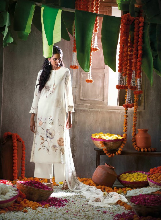 Ganga Daffodil Wholesale Cotton Linen With Hand Work Salwar Suits