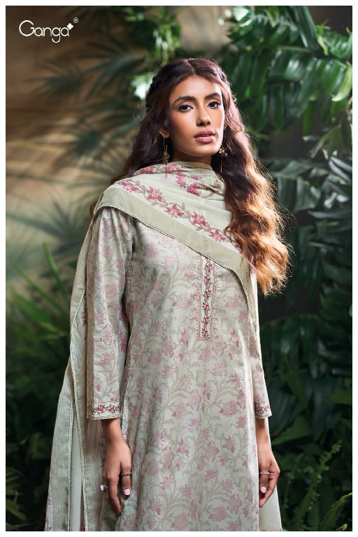 Ganga Maiya S3396 Wholesale Cotton Printed With Embroidery Work Salwar Suits