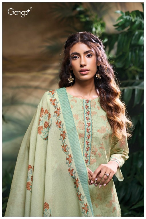 Ganga Maiya S3396 Wholesale Cotton Printed With Embroidery Work Salwar Suits