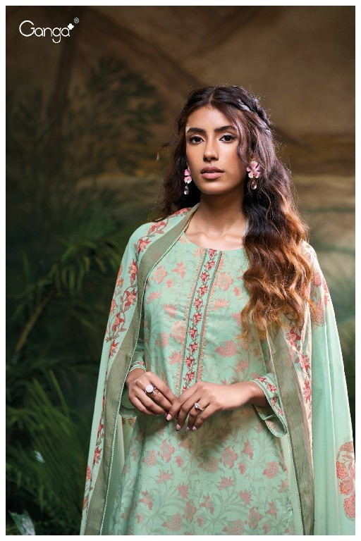 Ganga Maiya S3396 Wholesale Cotton Printed With Embroidery Work Salwar Suits
