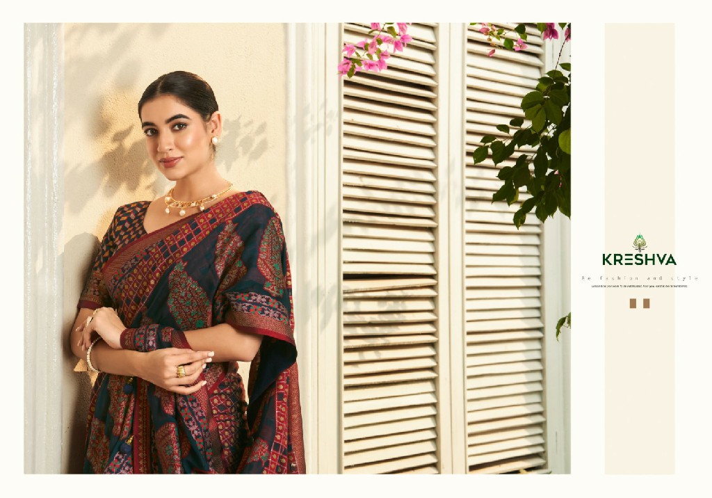 Kreshva Divyanka Wholesale Georgette With Burnout Soft Finish Sarees