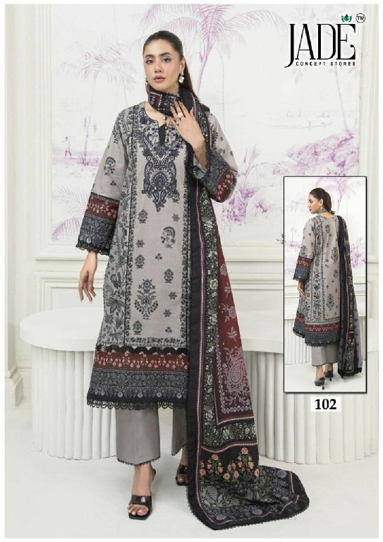 Jade Chevron Exclusive Heavy Cotton Vol-11 Wholesale Lawn Printed Dress Material
