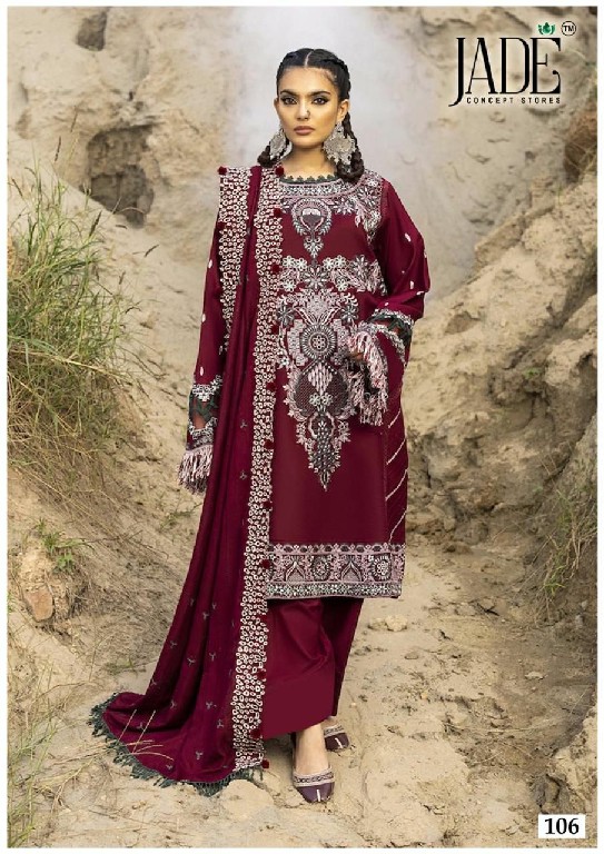 Jade Chevron Exclusive Heavy Cotton Vol-11 Wholesale Lawn Printed Dress Material