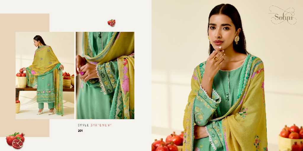 Kimora Sohni Anaar Wholesale Pure Muslin With Work Salwar Suits