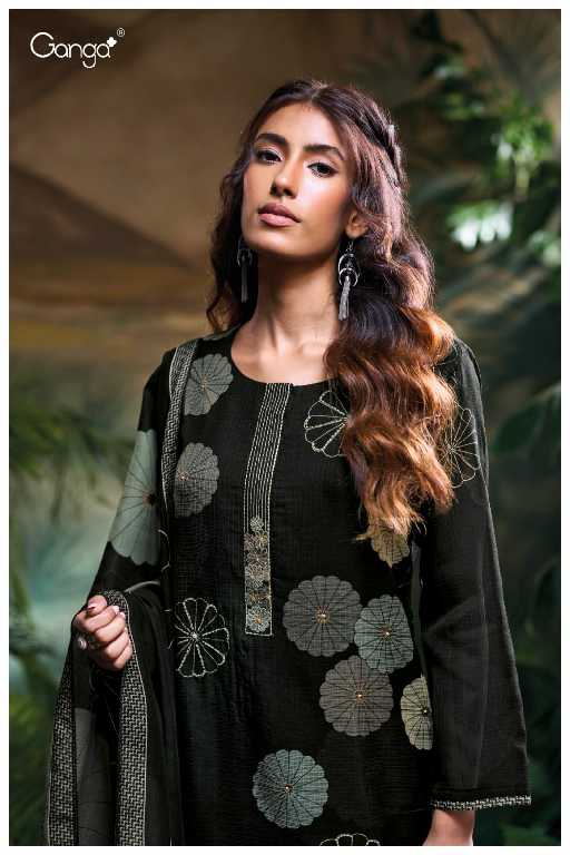 Ganga Navjot S3408 Wholesale Pure Kota Printed With Hand Embroidery Salwar Suits
