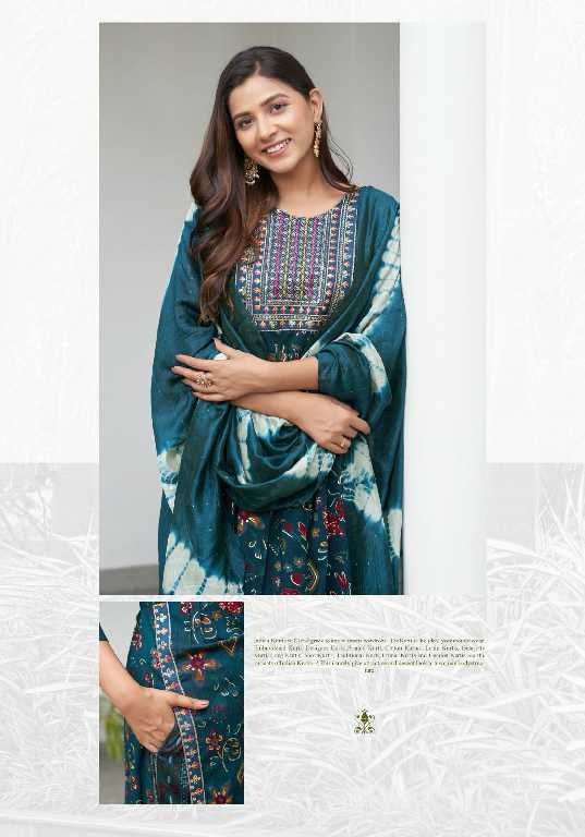 Mystic 9 Black Beauty Vol-4 Wholesale Nyra Stitched Kurtis With Pant And Dupatta