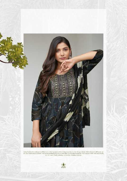 Mystic 9 Black Beauty Vol-4 Wholesale Nyra Stitched Kurtis With Pant And Dupatta