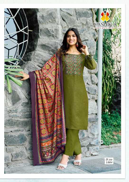 Yashika Shanaya Wholesale Patch Work And Daman Work Dress Material