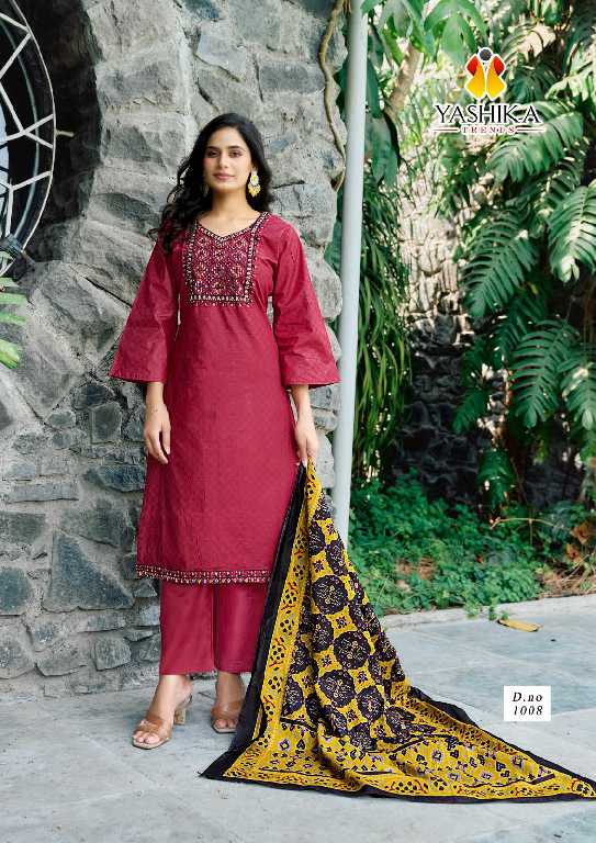 Yashika Shanaya Wholesale Patch Work And Daman Work Dress Material