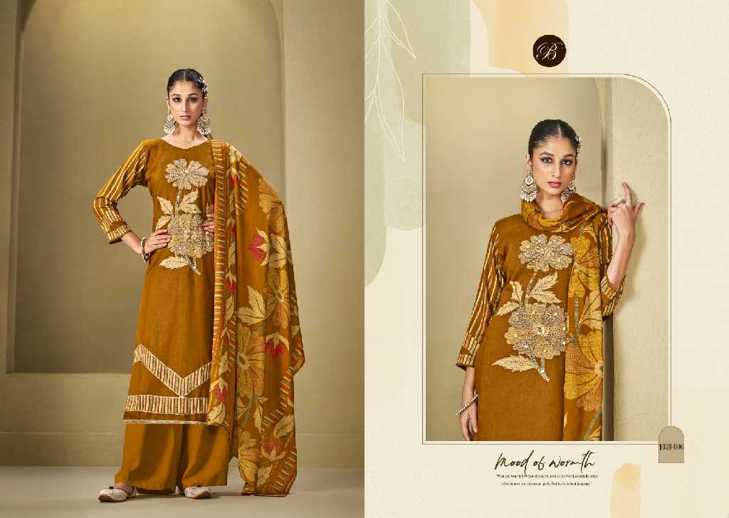 Belliza Manzil Wholesale Pure Viscose Reyon With Handwork Dress Material