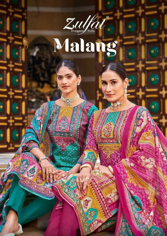 Zulfat Malang Wholesale Pure Cotton With Heavy Handwork Dress Material