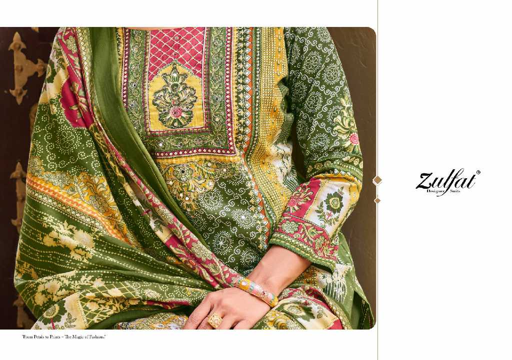 Zulfat Malang Wholesale Pure Cotton With Heavy Handwork Dress Material