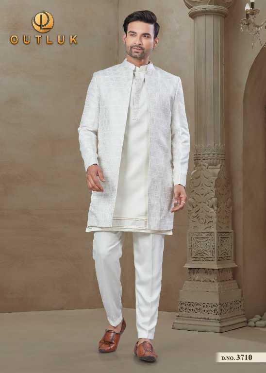 Outluk Wedding Collection Vol-37 Wholesale Mens Jacket With Kurta With Pant