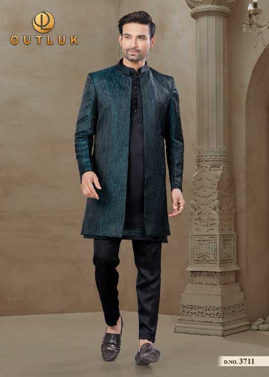 Outluk Wedding Collection Vol-37 Wholesale Mens Jacket With Kurta With Pant
