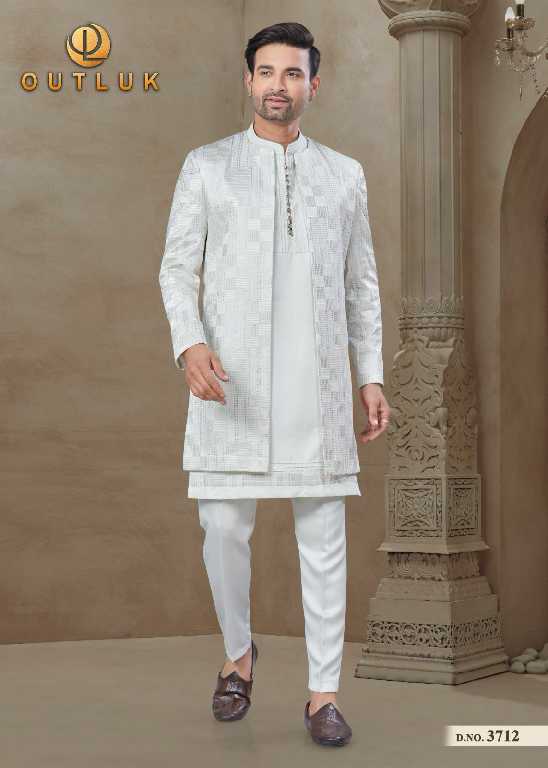 Outluk Wedding Collection Vol-37 Wholesale Mens Jacket With Kurta With Pant