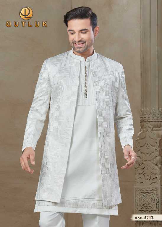 Outluk Wedding Collection Vol-37 Wholesale Mens Jacket With Kurta With Pant