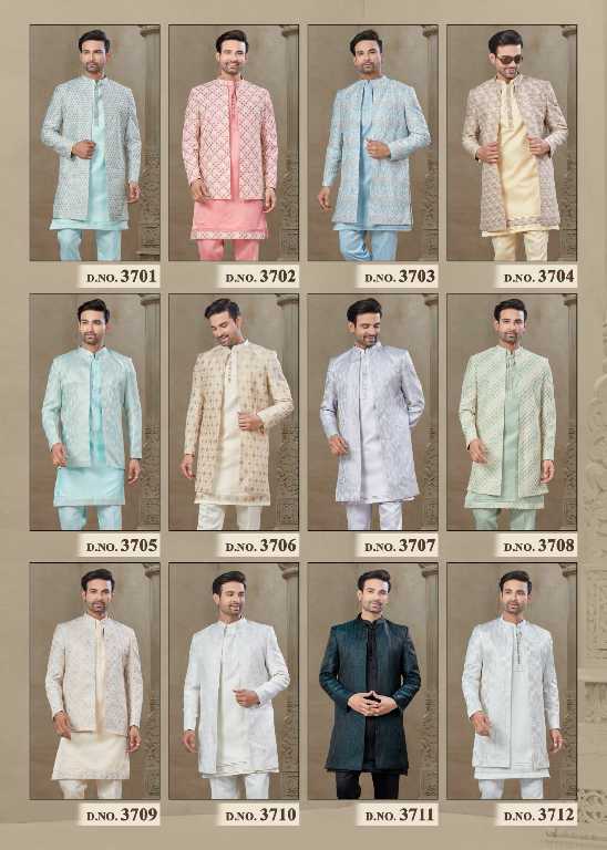 Outluk Wedding Collection Vol-37 Wholesale Mens Jacket With Kurta With Pant