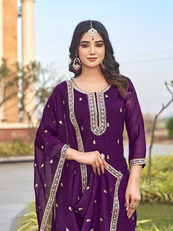 Aanchi Spirit Wholesale 3 Piece Set Straight Concept Readymade Suits