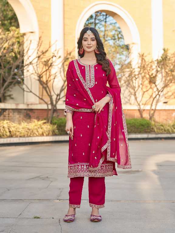 Aanchi Spirit Wholesale 3 Piece Set Straight Concept Readymade Suits