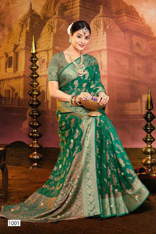 Saroj Chaavi Saroski Vol-2 Wholesale Soft Georgette With Swaroski Work Sarees