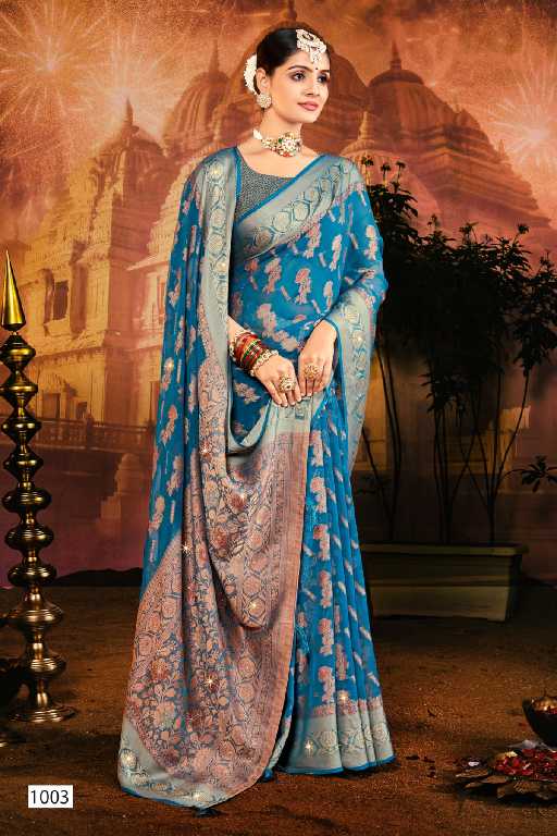 Saroj Chaavi Saroski Vol-2 Wholesale Soft Georgette With Swaroski Work Sarees