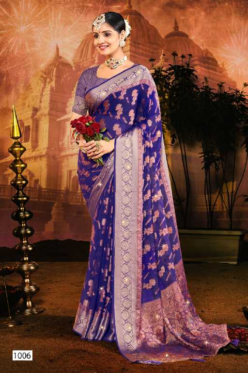 Saroj Chaavi Saroski Vol-2 Wholesale Soft Georgette With Swaroski Work Sarees
