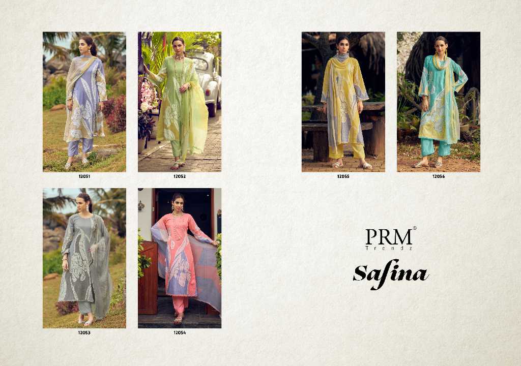 PRM Safina Wholesale Pure Lawn Cotton With Hend Work Salwar Suits