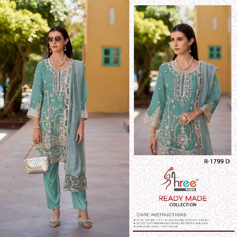Shree Fabs R-1799 Wholesale Readymade Indian Pakistani Salwar Suits