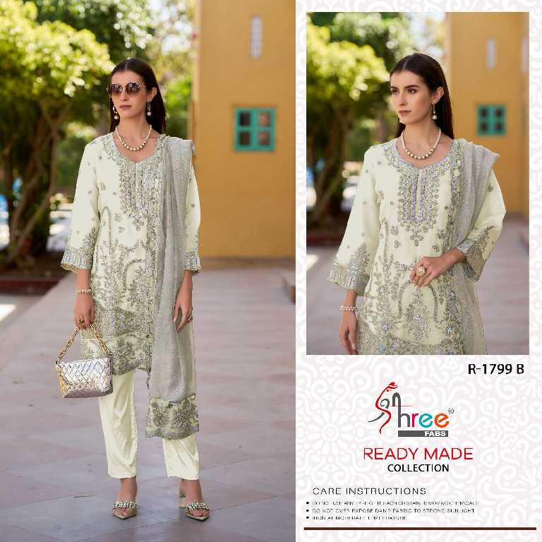 Shree Fabs R-1799 Wholesale Readymade Indian Pakistani Salwar Suits