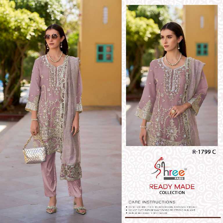 Shree Fabs R-1799 Wholesale Readymade Indian Pakistani Salwar Suits